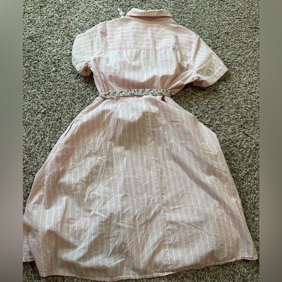 Croft & Barrow Striped Shirt Dress - Size Medium - Picture 3 of 7